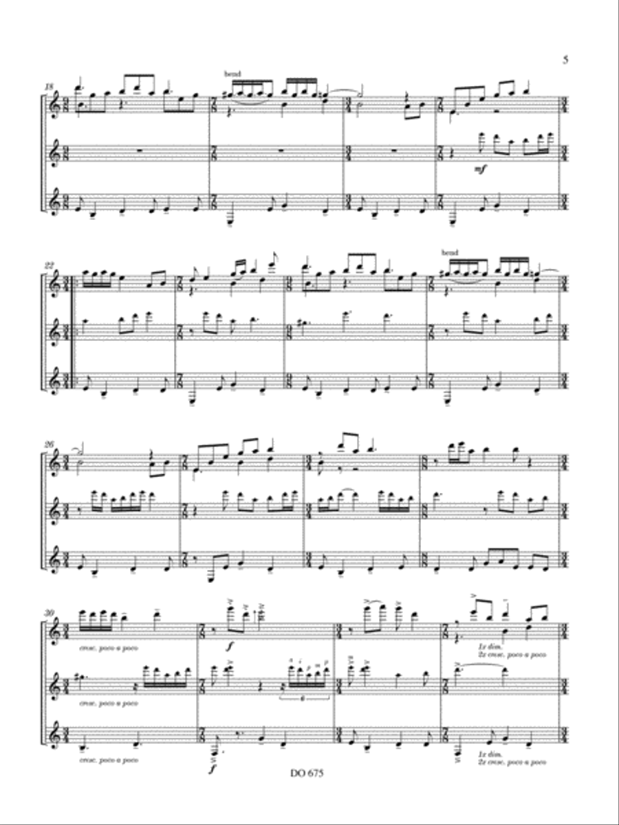 Trio Trio Guitar Ensemble scores gallery preview page 5