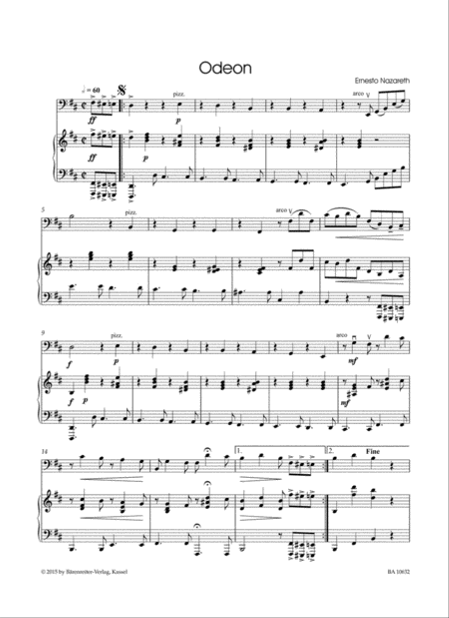 Tango Classics for Cello and Piano Piano Accompaniment scores gallery preview page 3
