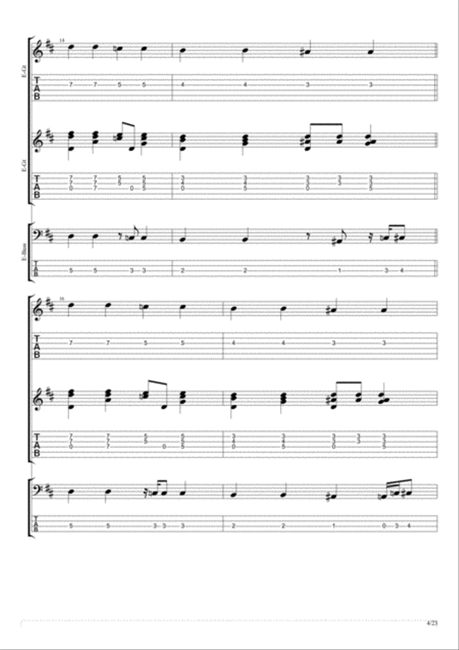 Tales Of Brave Ulysses Bass Guitar scores gallery preview page 4