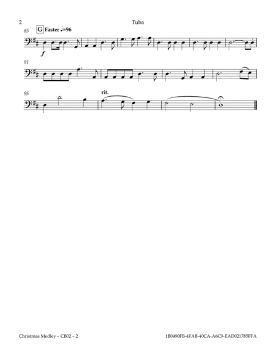 Christmas Medley Christmas Medley Concert Band scores gallery preview page 4
