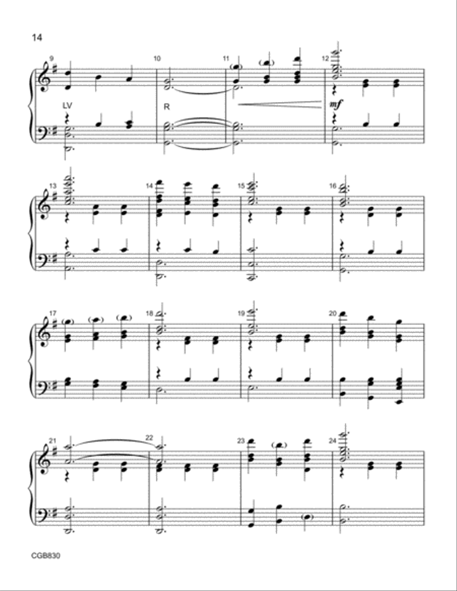 Spring Ring! (3-5 octaves) (Reproducible music for handbells or handchimes 5-Octaves scores gallery preview page 11