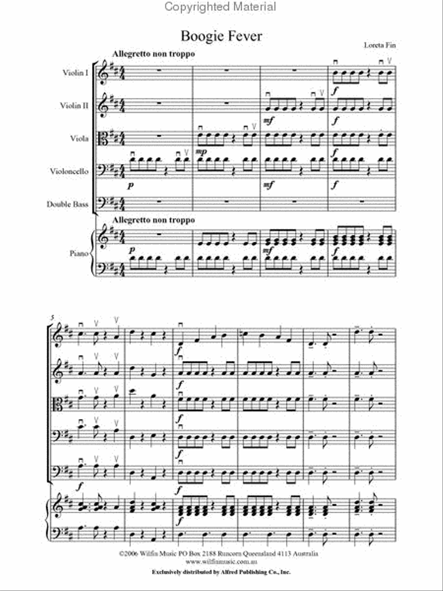 Boogie Fever String Orchestra scores gallery preview page 2