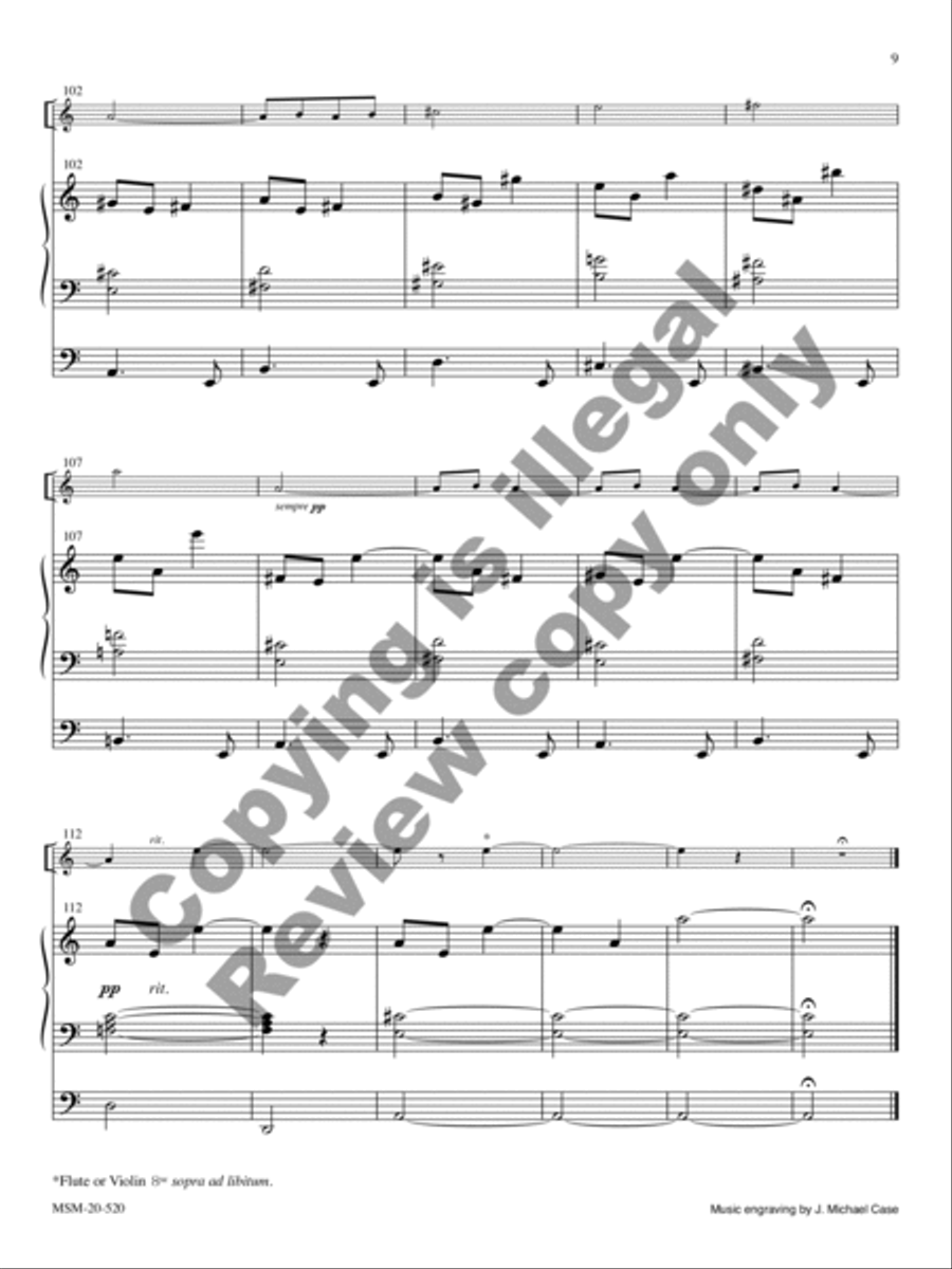 Cantilène Organ scores gallery preview page 10