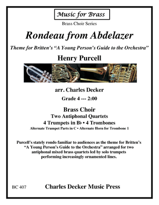 Book cover for Rondeau from Abdelazer (Young Person's Guide to the Orchestra Theme) for Antiphonal Brass Choir