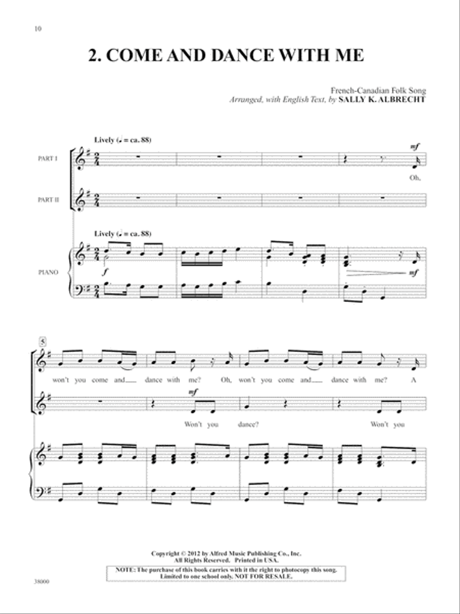 Two-Gether We Sing Folk Songs - SoundTrax CD (CD only) Choir scores gallery preview page 3