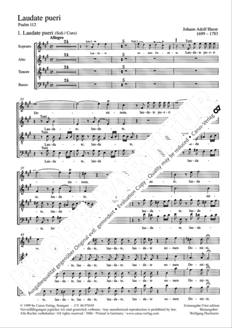 Laudate pueri Laudate pueri SSA scores gallery preview page 3