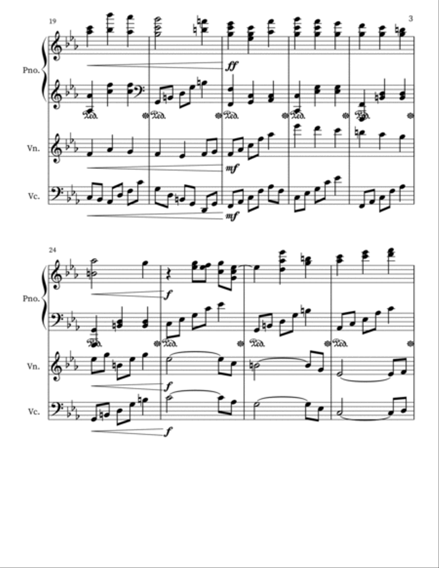 The Music Box Masquerade Piano Trio scores gallery preview page 3