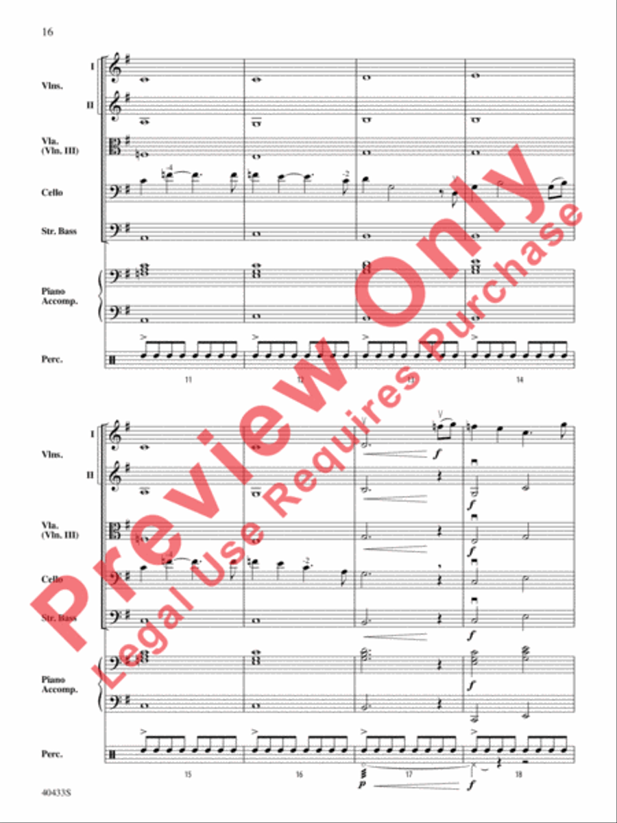 The Hobbit: An Unexpected Journey, Selections from String Orchestra scores gallery preview page 24