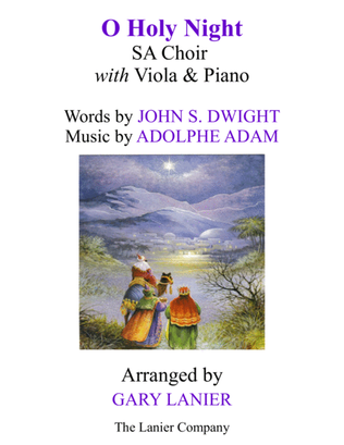 Book cover for O HOLY NIGHT (SA Choir with Viola & Piano - Score & Parts included)