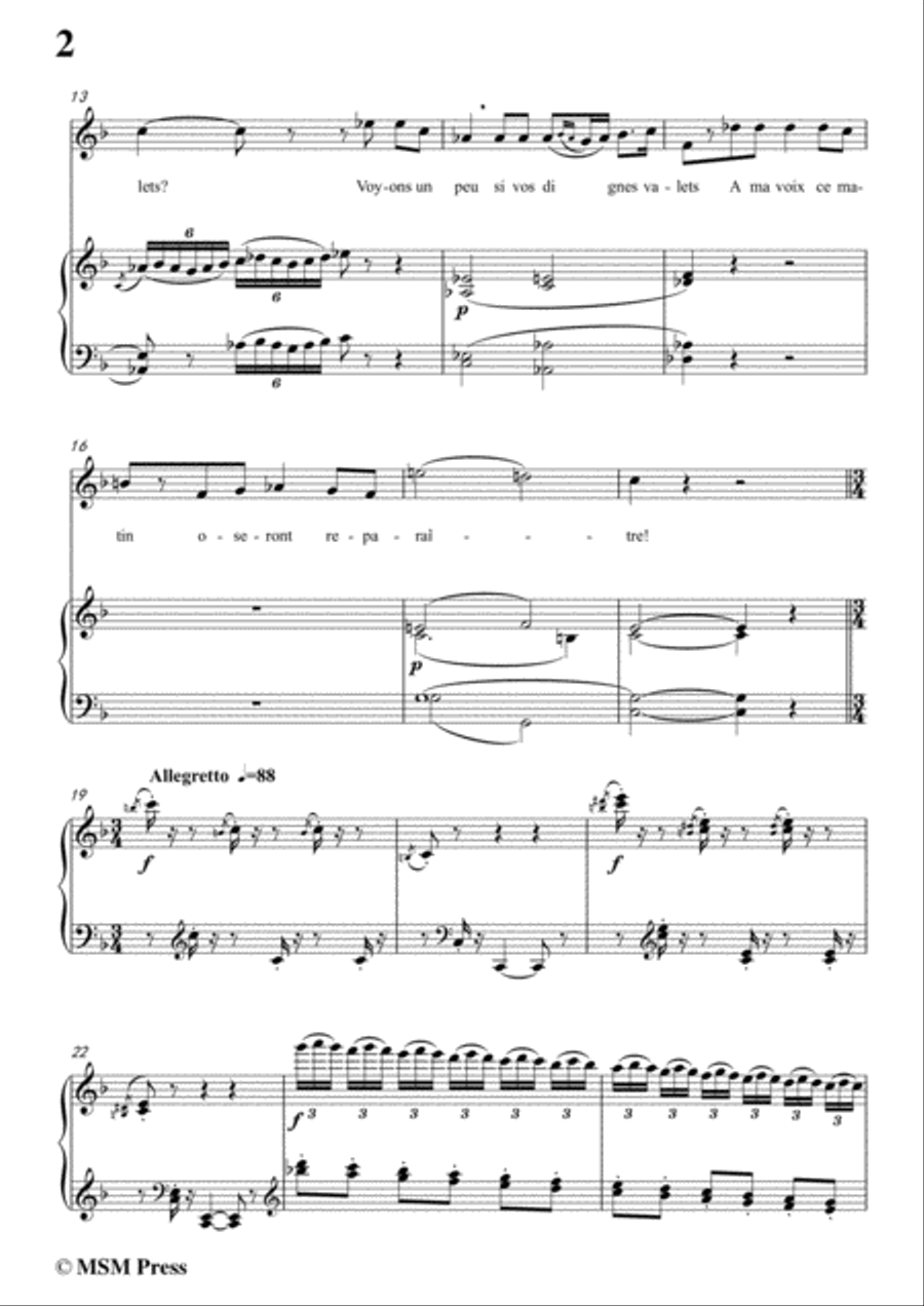 Gounod-Que fais tu,blanche tourterelle,from 'Roméo et Juliette',in F Major,for Voice and Piano image number null