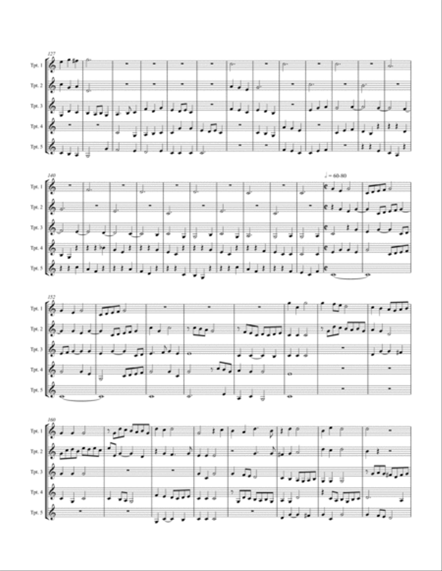 Canzon super Intradum Aechiopicam (C) Trumpet scores gallery preview page 6