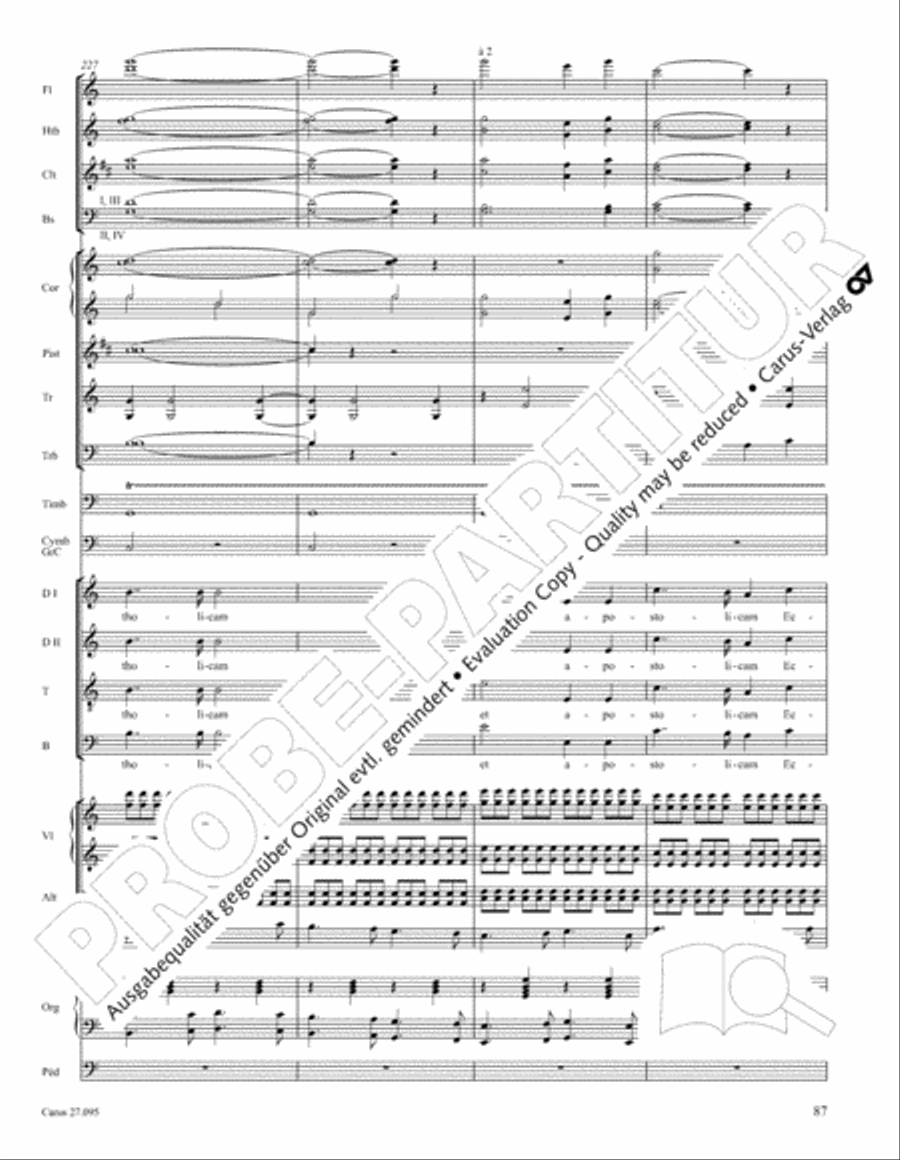Messe solennelle de sainte Cecile STB scores gallery preview page 100