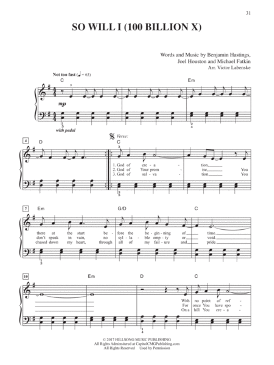 2019 Greatest Christian Hits Easy Piano scores gallery preview page 3