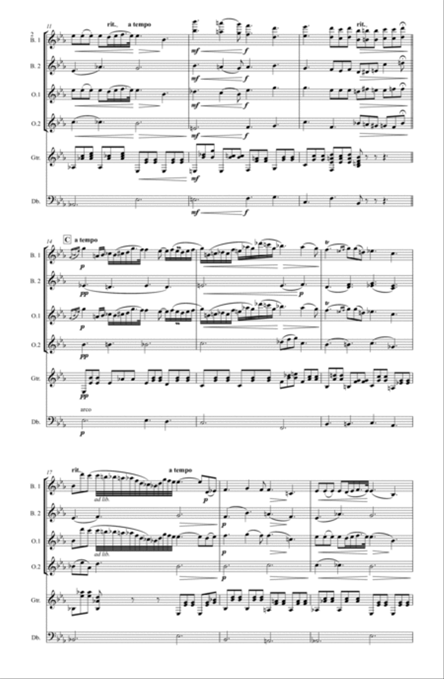 Nocturne No.9 Op. 2 for Rondalla Small Ensemble scores gallery preview page 2