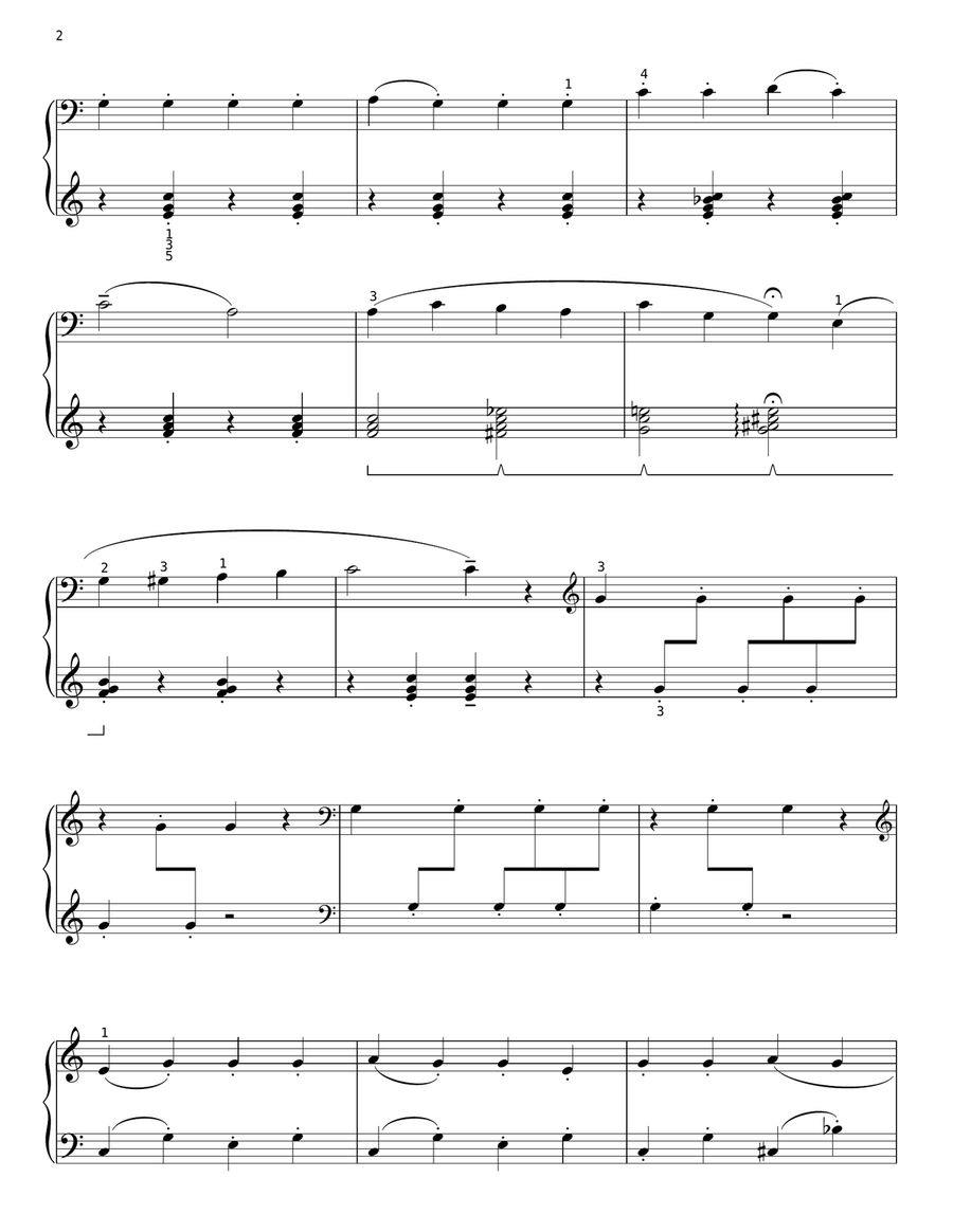 Supercalifragilisticexpialidocious (from Mary Poppins) (arr. Eugenie Rocherolle) Piano Solo scores gallery preview page 2