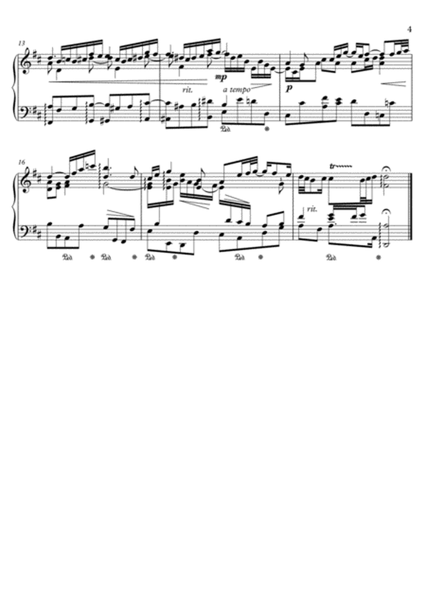 J.S.Bach Air on G String BWV 1068 for piano solo or piano duet image number null