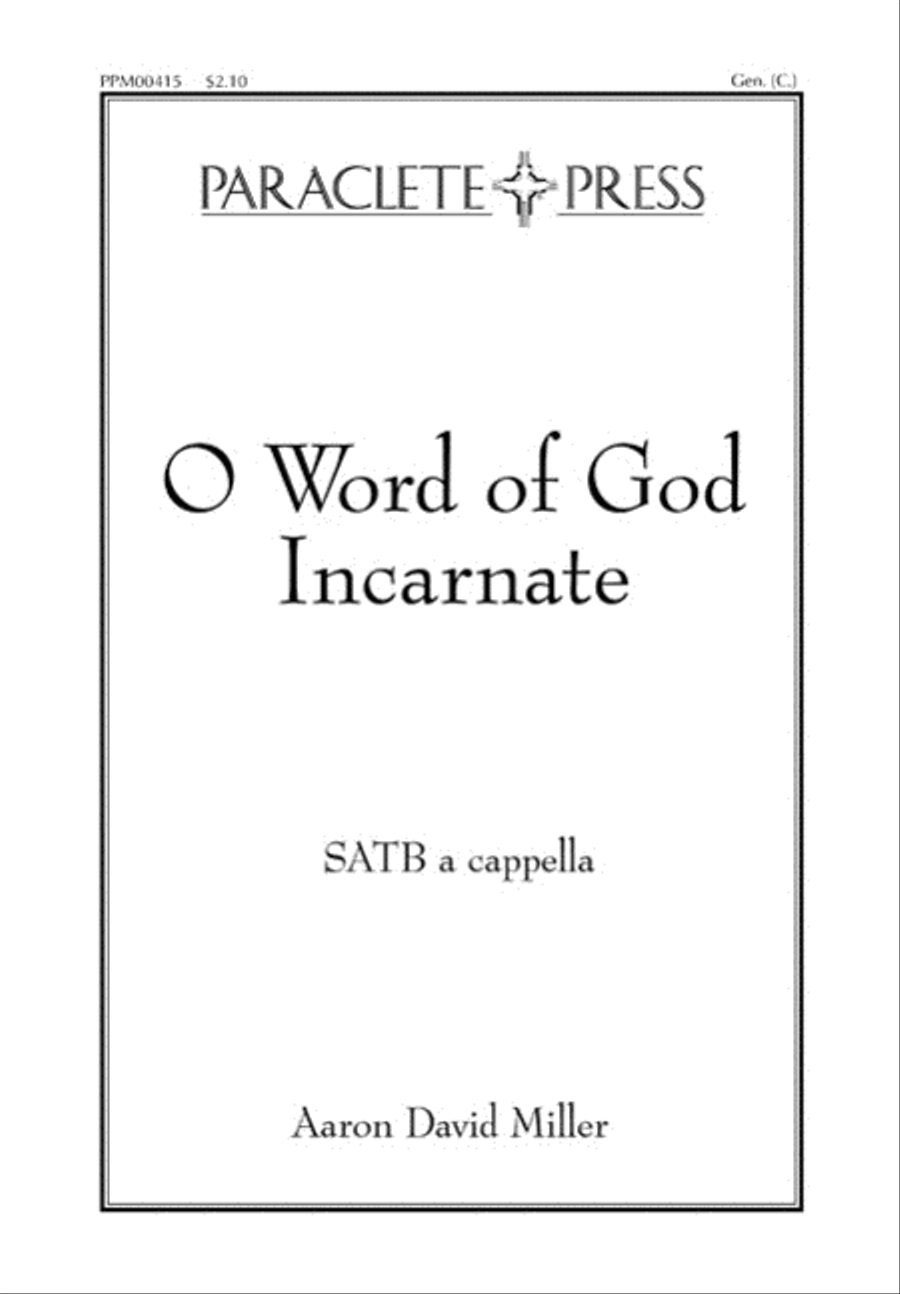 O Word of God Incarnate O Word of God Incarnate 4-Part scores gallery preview page 1