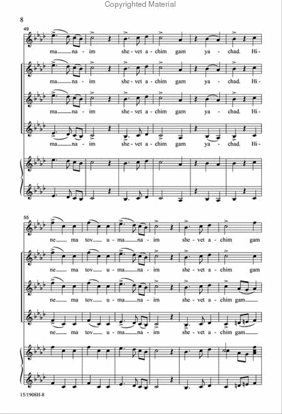 On Justice, Truth, and Peace SSA scores gallery preview page 7