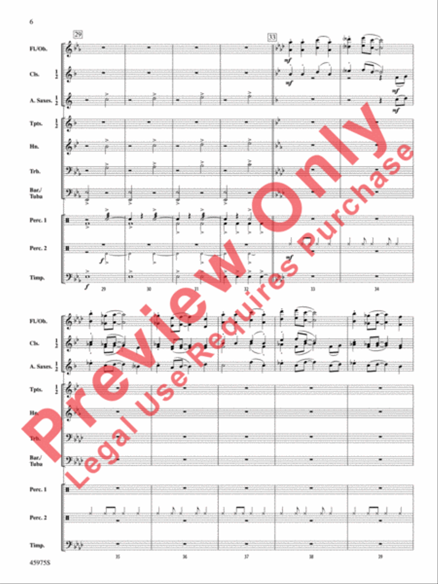 Trampoline Jump Concert Band scores gallery preview page 7