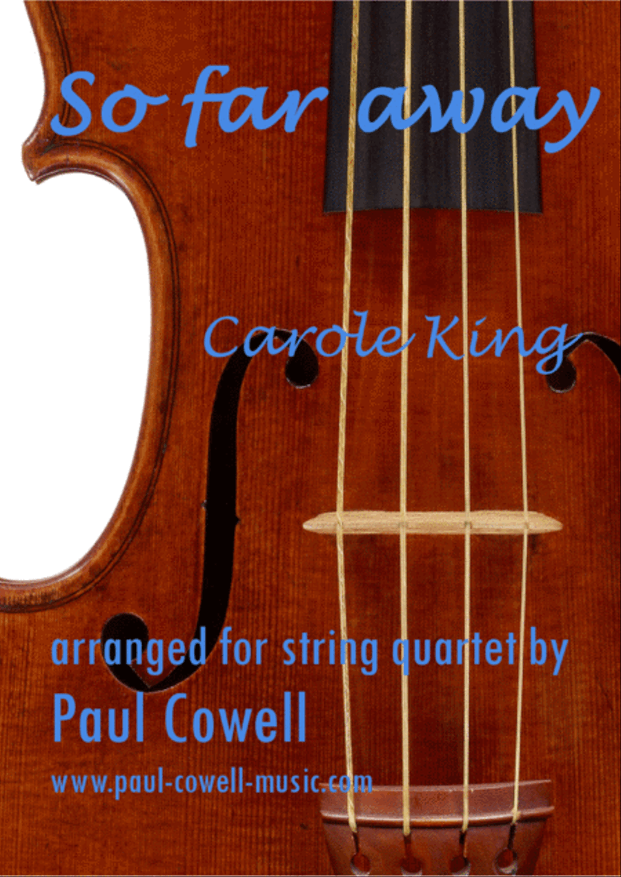 So Far Away String Quartet scores gallery preview page 1