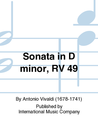 Book cover for Sonata In D Minor, Rv 49
