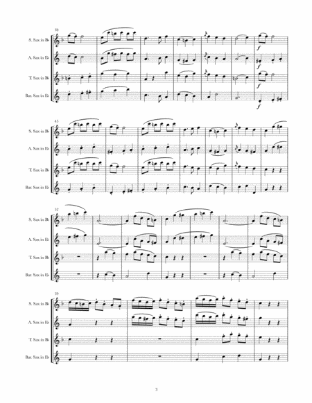 Mozart K.171, for Saxophone Quartet image number null