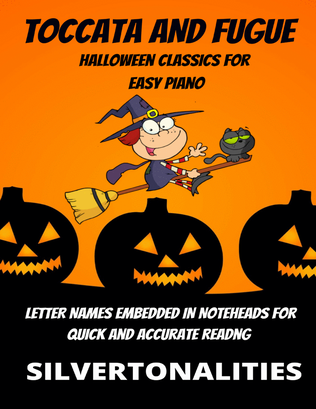 Book cover for Toccata and Fugue Halloween Classics for Easy Piano