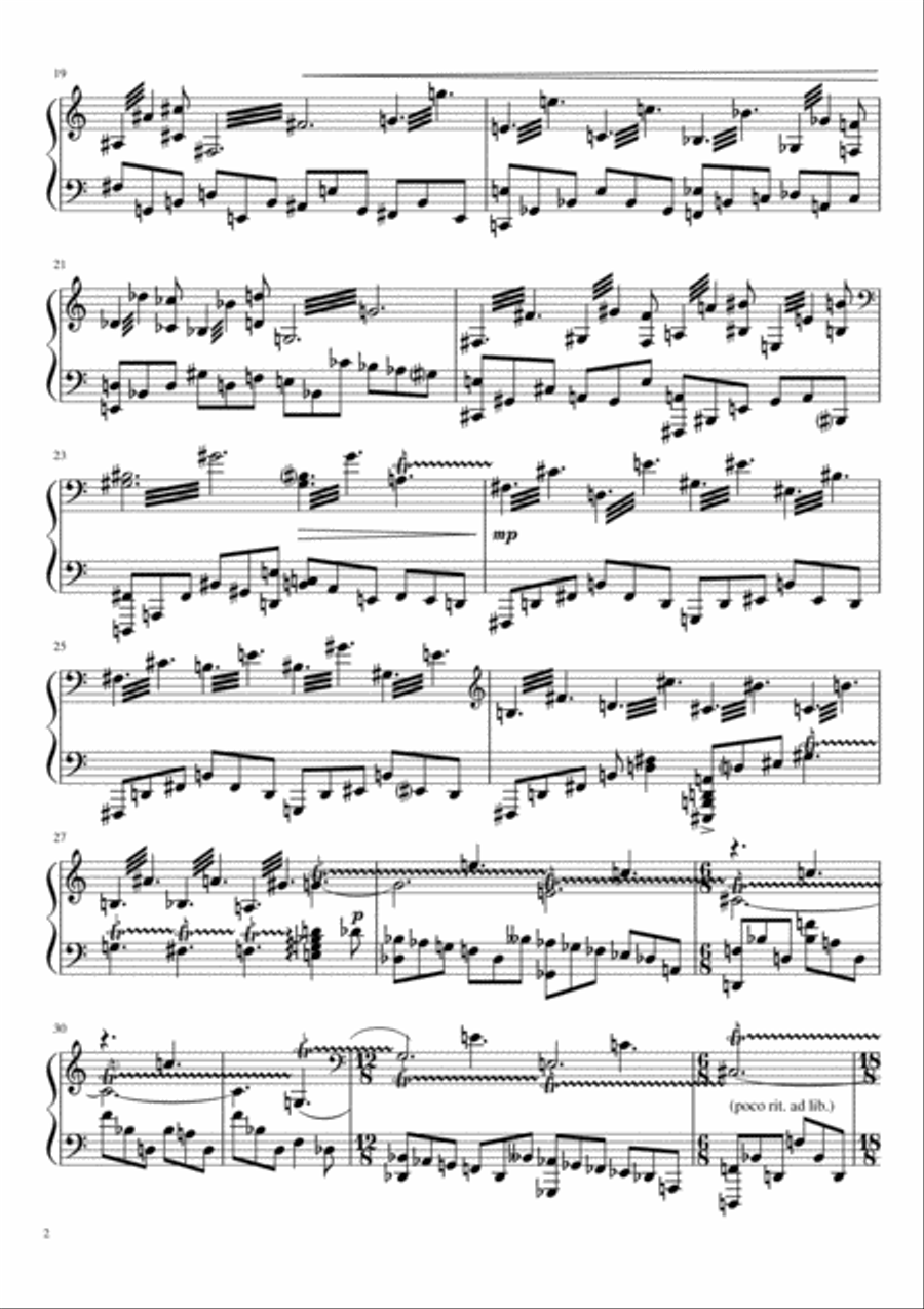 №3 - Wheatfield with Crows Piano Solo scores gallery preview page 2