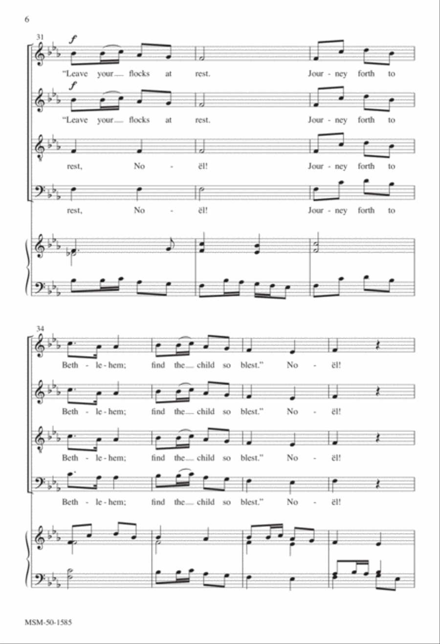 Sing We Now of Christmas 4-Part scores gallery preview page 6