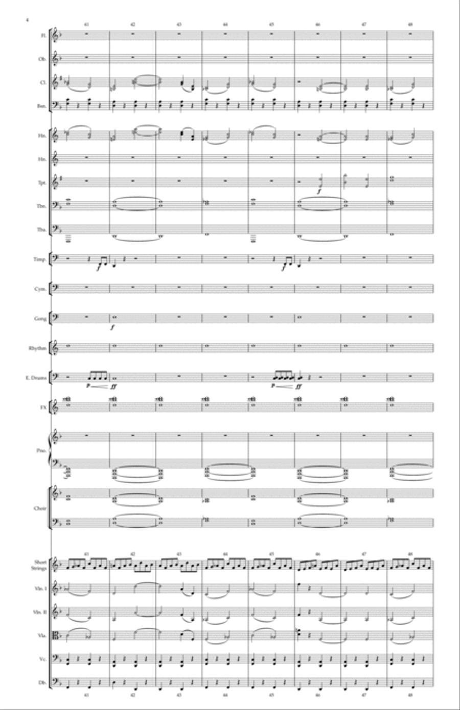 Mystery of the Million Suns 4-Part scores gallery preview page 4