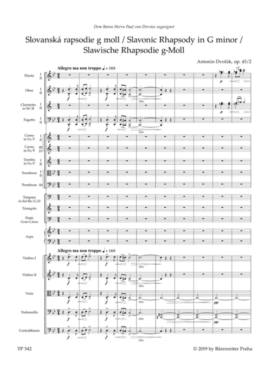 Slavonic Rhapsody in G minor, op. 45/2