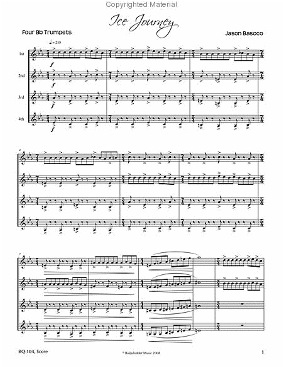 Ice Journey B-Flat Trumpet scores gallery preview page 2