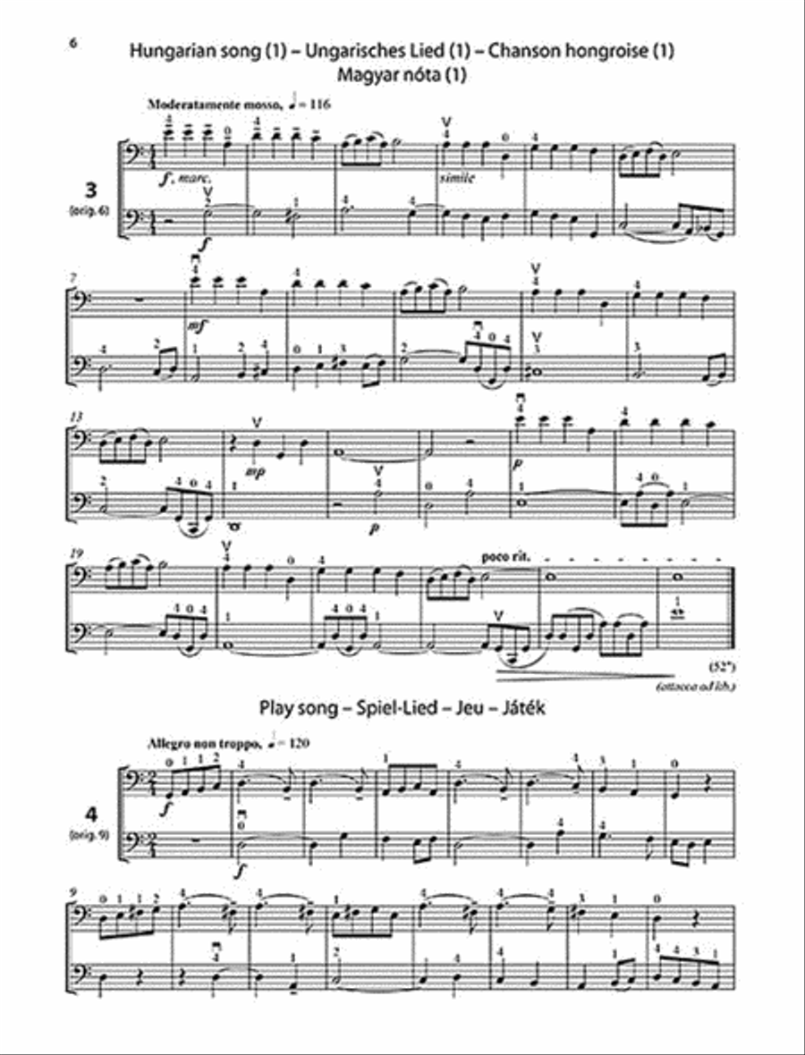 33 Duets for Two Violoncellos String Duet scores gallery preview page 3