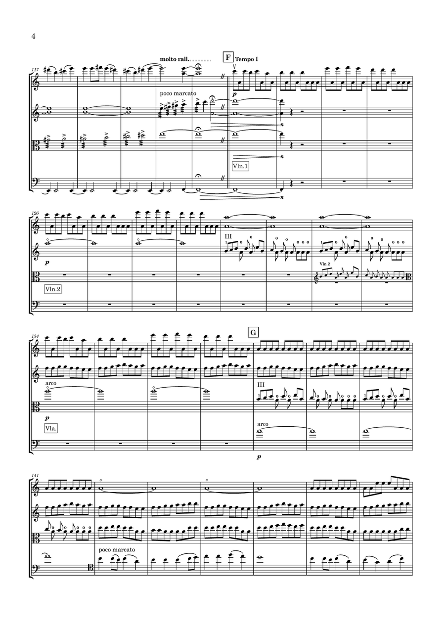 Jūdz tautietis String Quartet scores gallery preview page 4