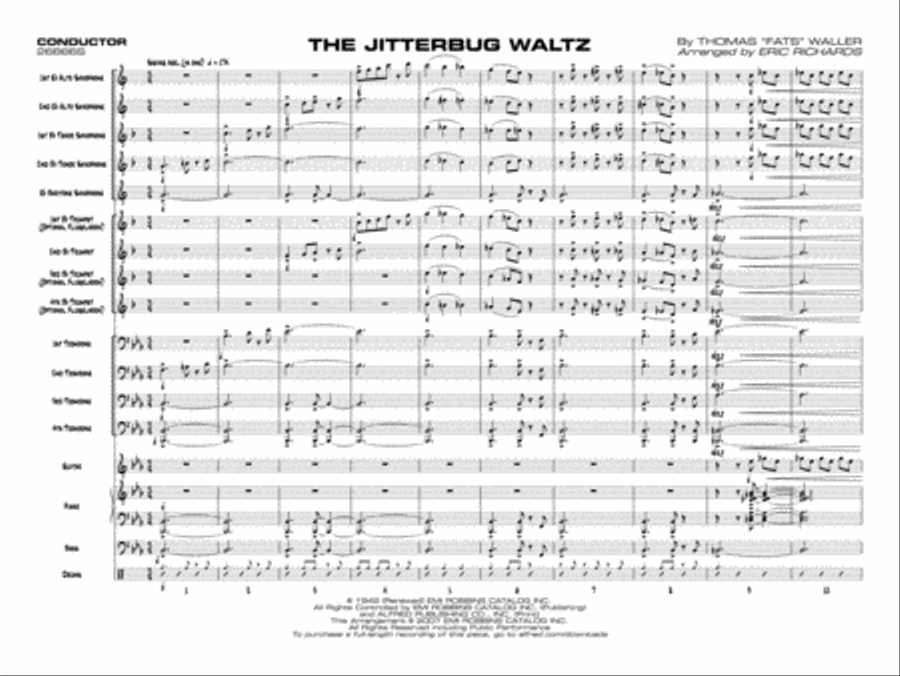 The Jitterbug Waltz Jazz Ensemble scores gallery preview page 2
