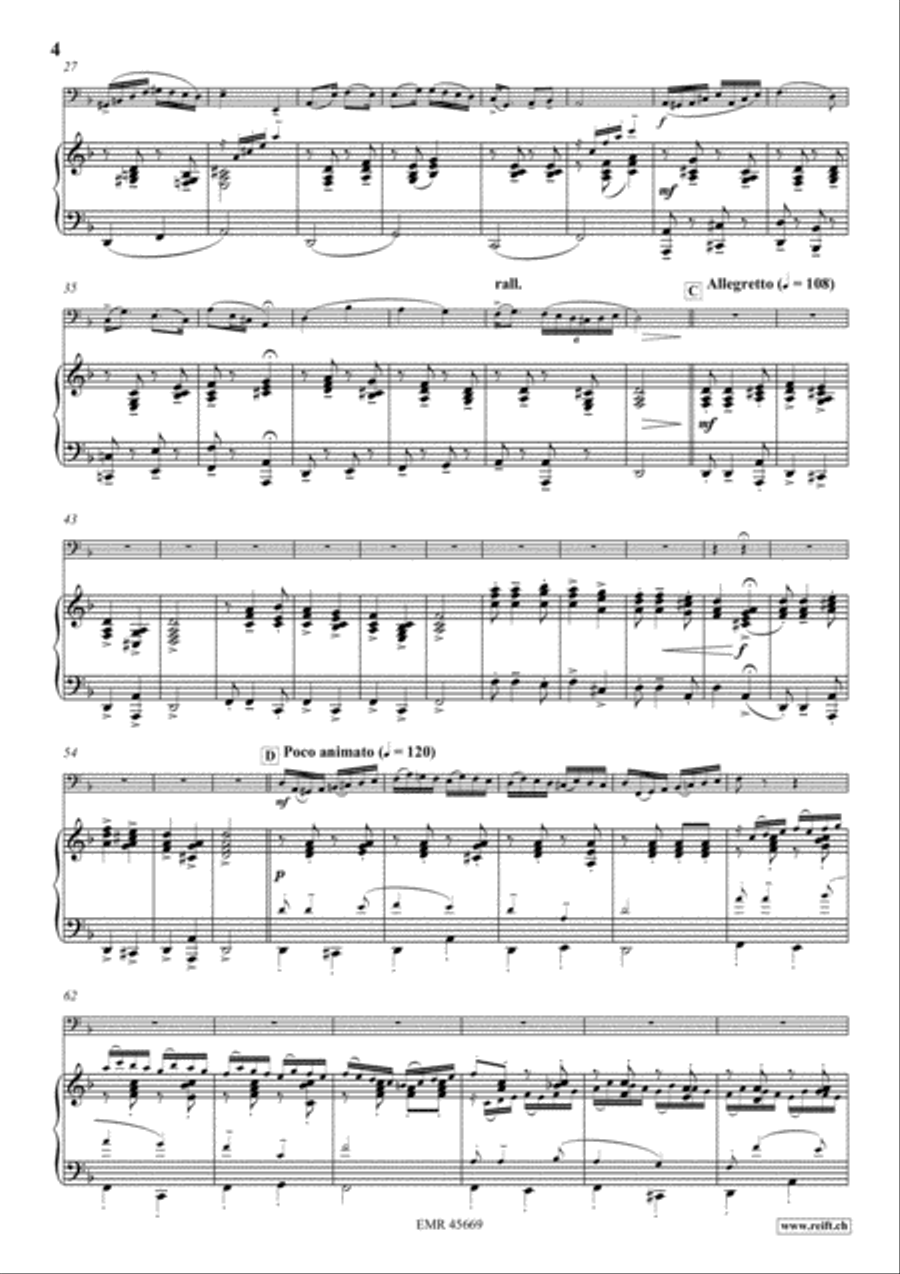 Hungarian Fantasy Bass Trombone scores gallery preview page 5