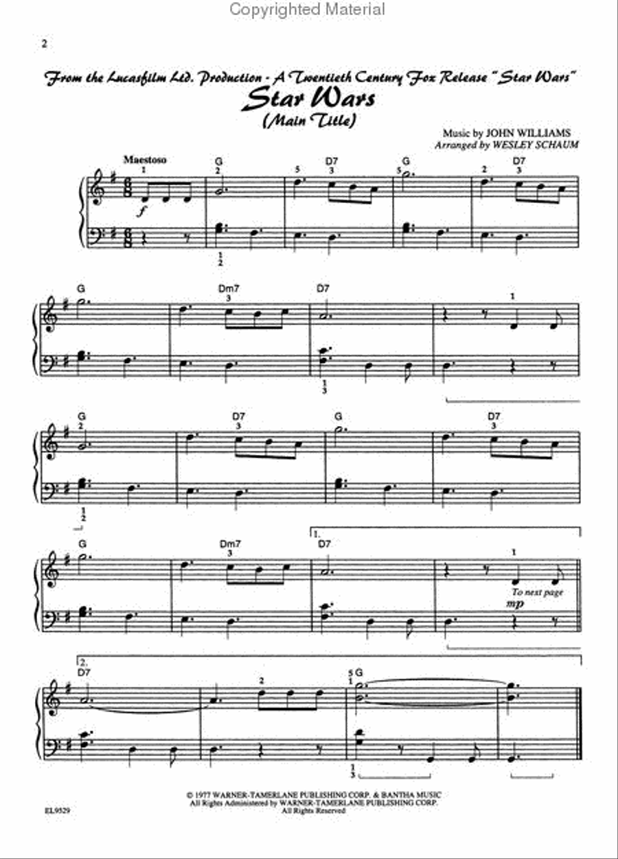 Schaum Pop Favorites Piano Method scores gallery preview page 2