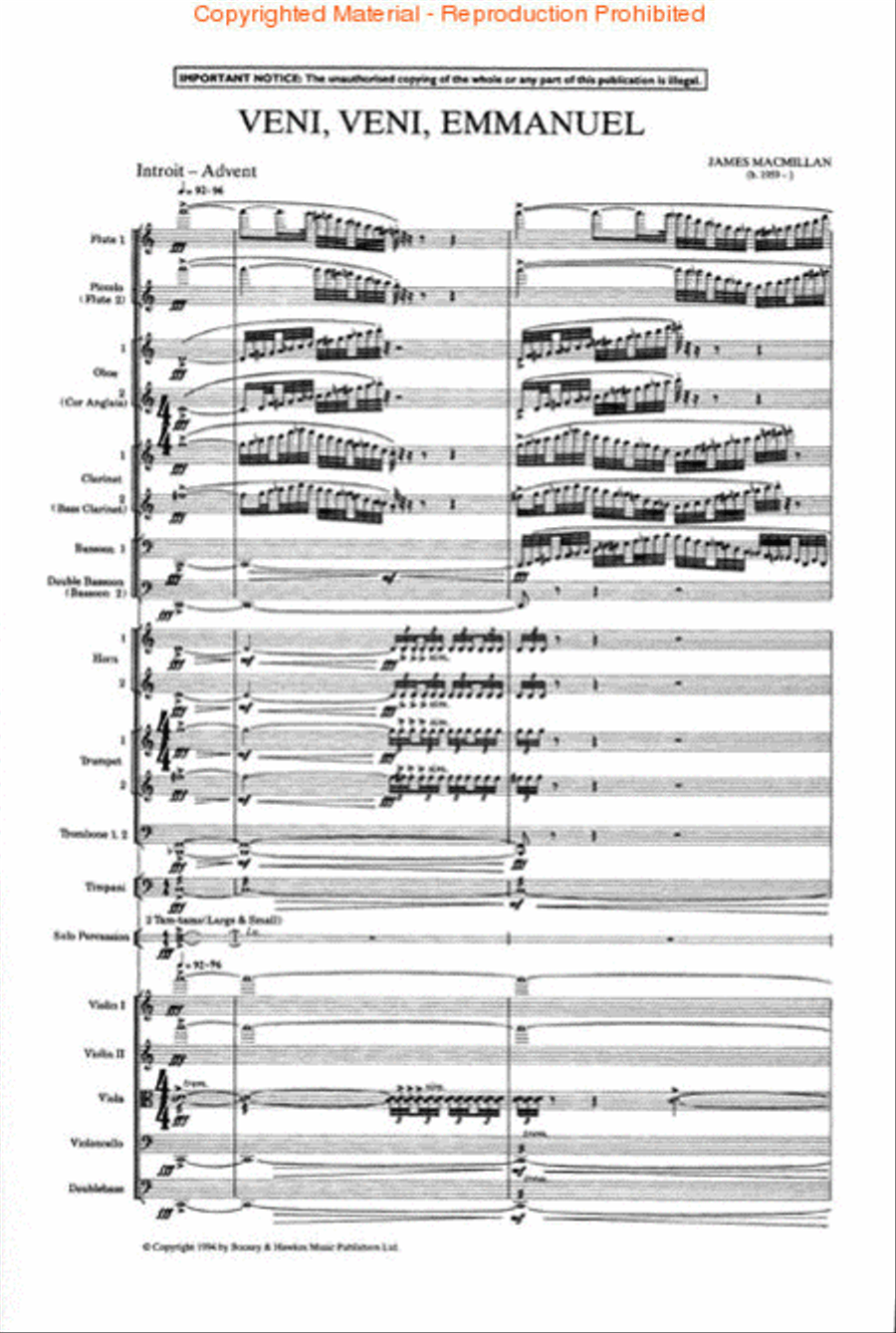 Veni Veni Emmanuel Study Sc Study Score scores gallery preview page 2