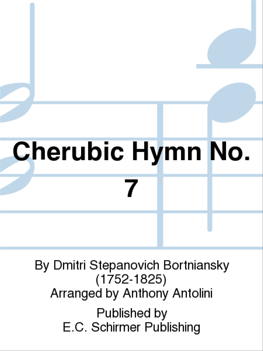 Cherubic Hymn No. 7 4-Part scores gallery preview page 1