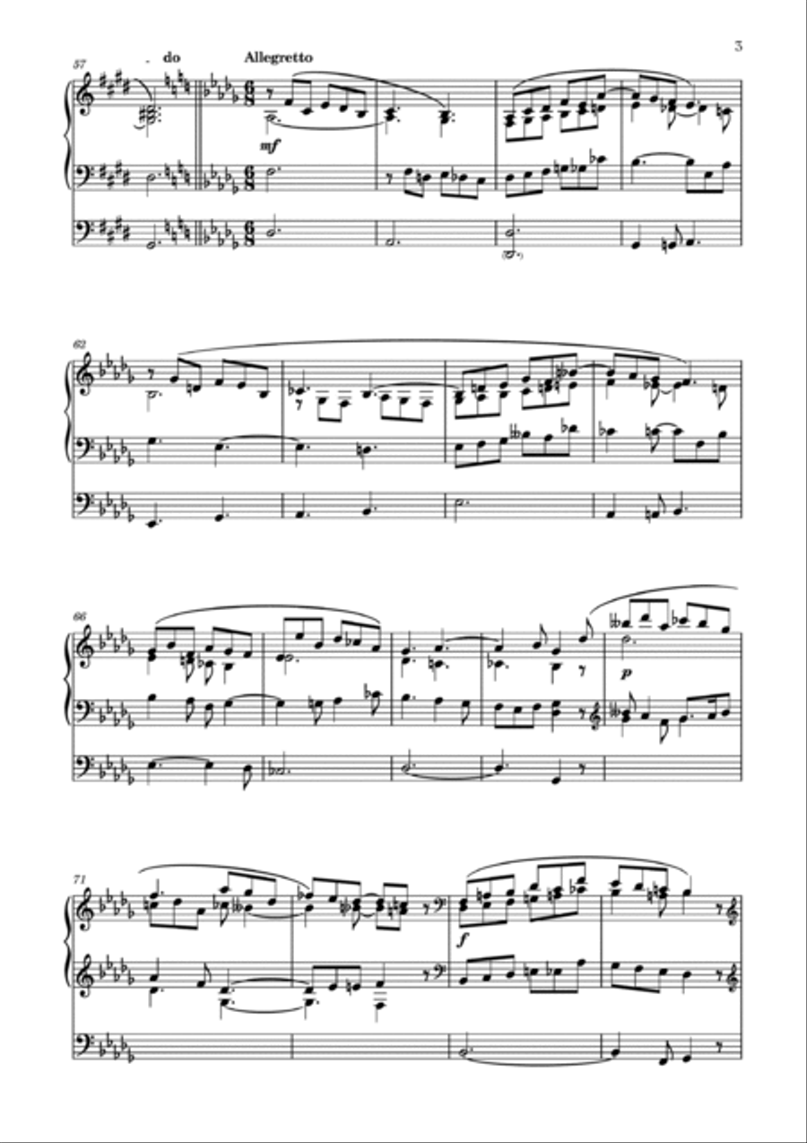Prayer by Juozas Naujalis (1869–1934) Organ Solo scores gallery preview page 3