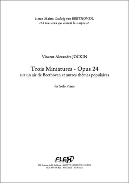 Trois Miniatures, Opus 24, (No.1 To 3) image number null
