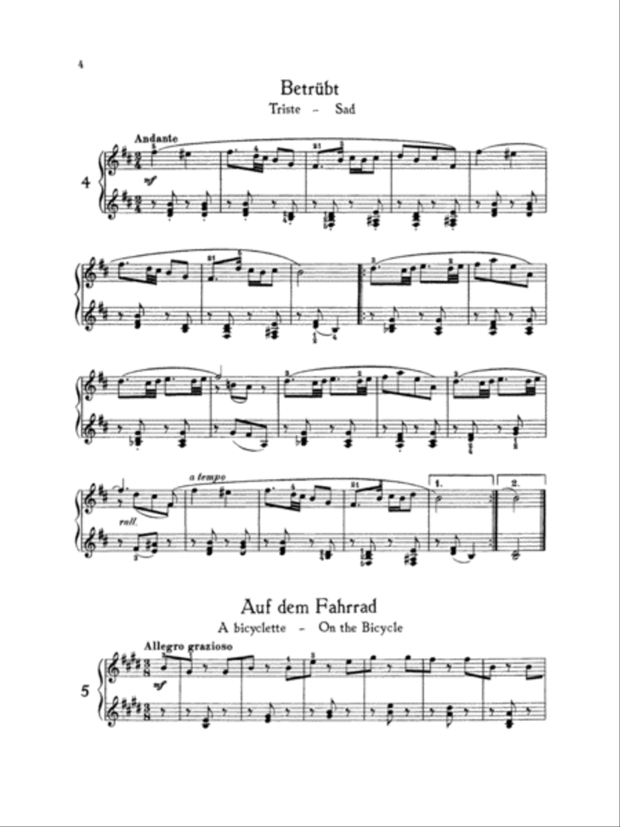 Gretchaninoff: Glass Beads, Op. 123 Piano Solo scores gallery preview page 1