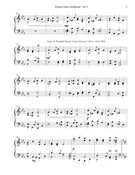 Hymns from Childhood - Set 5 (piano solo) image number null