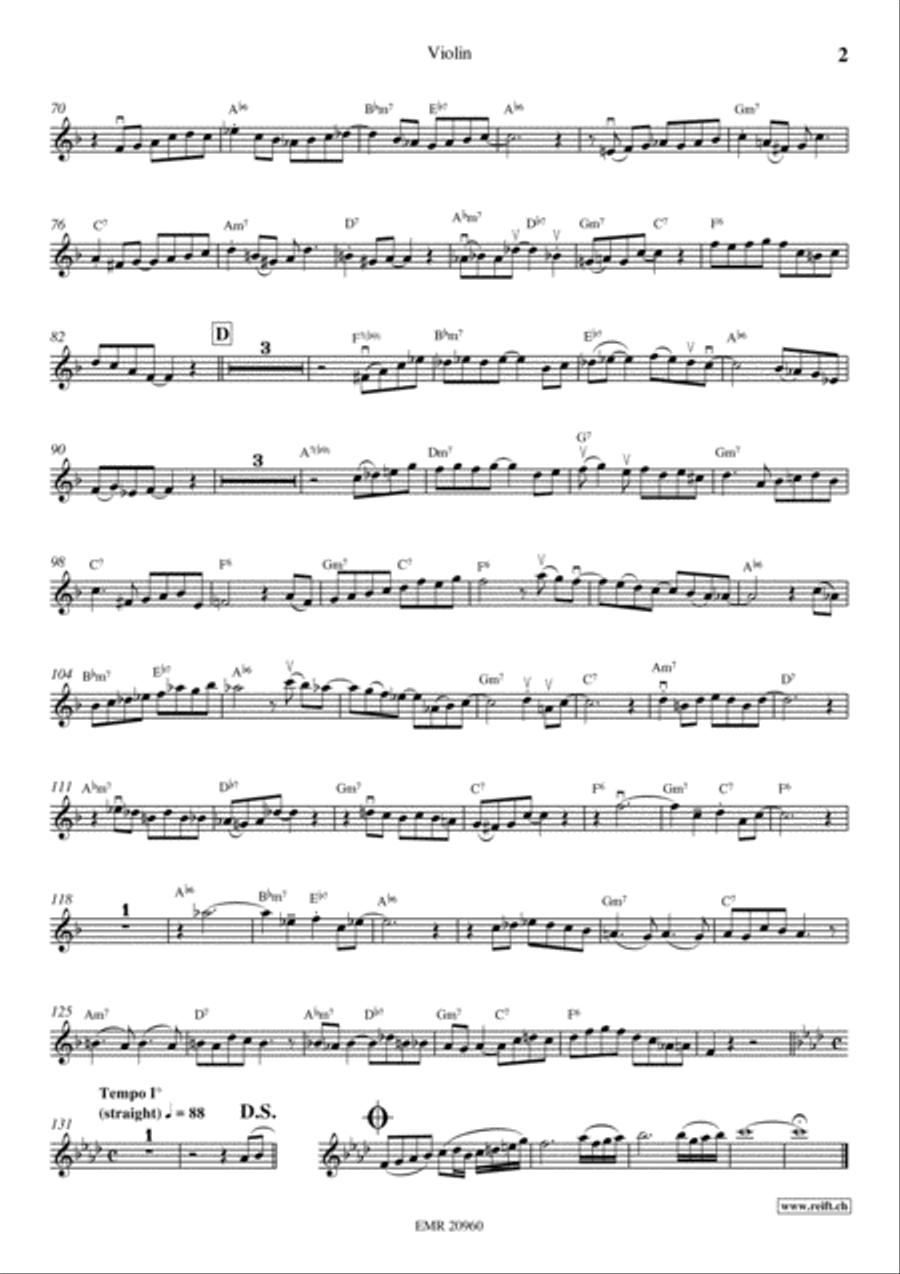 Wild And Blue Violin Solo scores gallery preview page 3