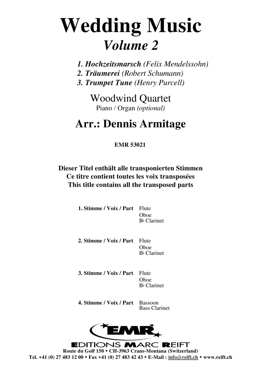 Wedding Music Volume 2 Woodwind Quartet scores gallery preview page 1