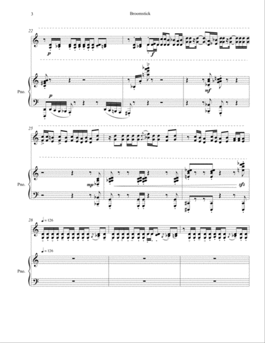 [Dillon] Broomstick Violin Solo scores gallery preview page 6