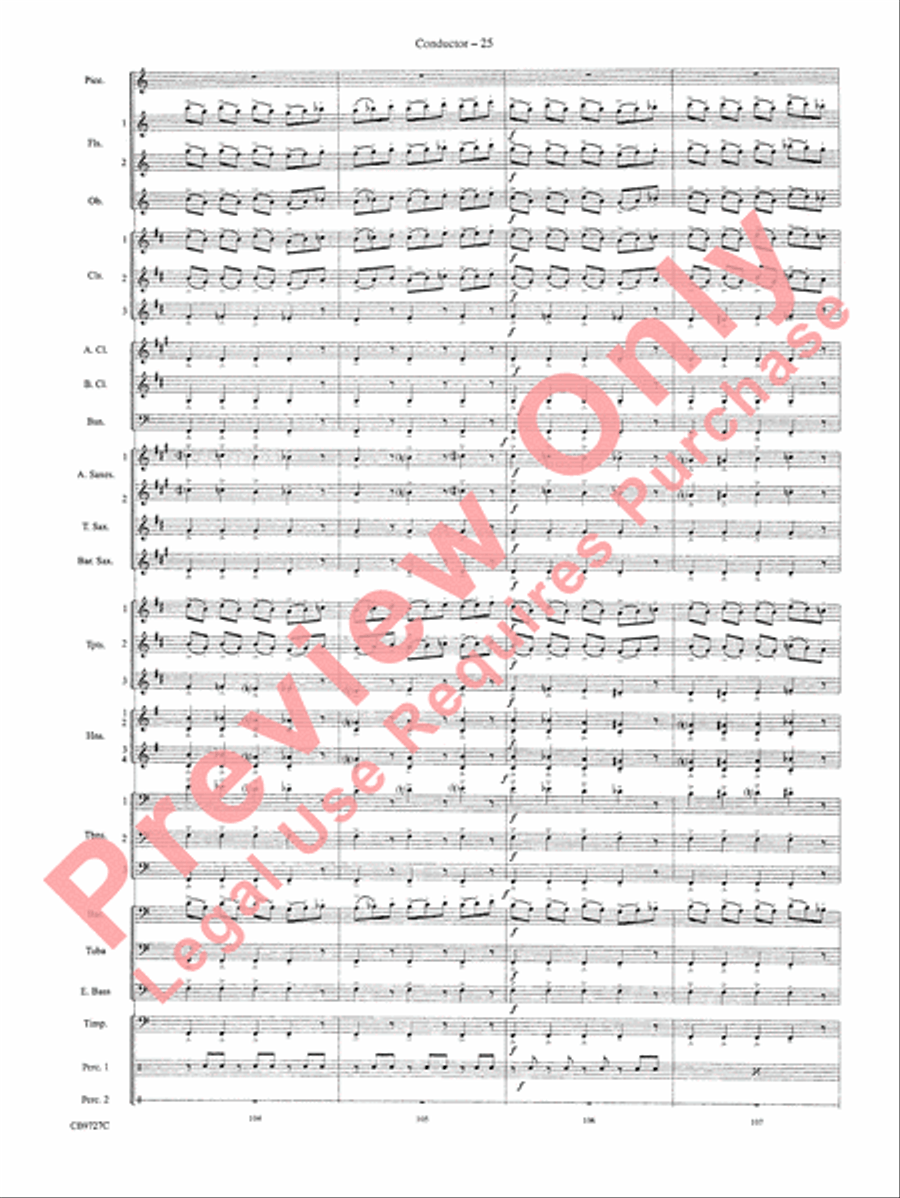Dave Brubeck: It's About Time Concert Band scores gallery preview page 28