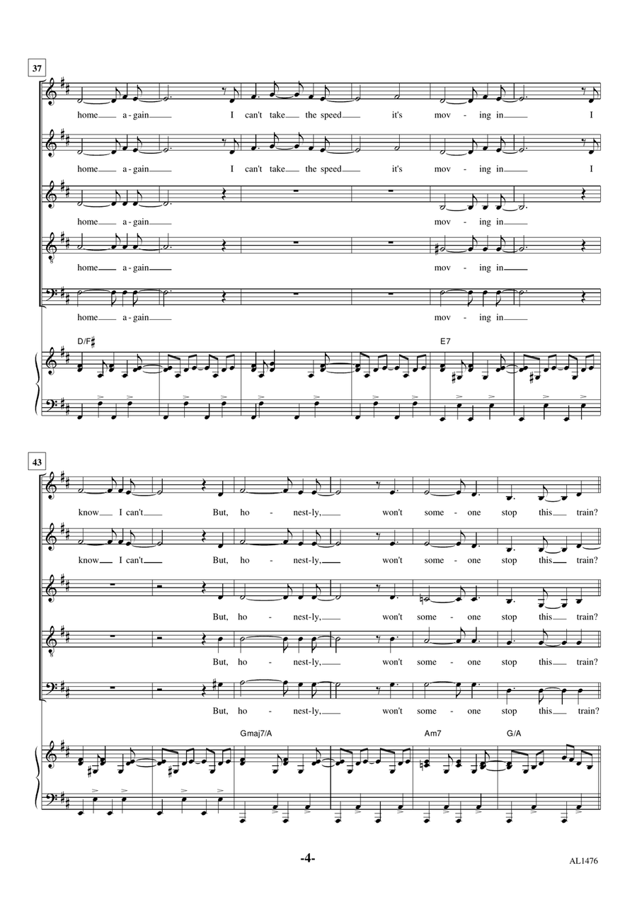 Stop This Train 4-Part scores gallery preview page 4