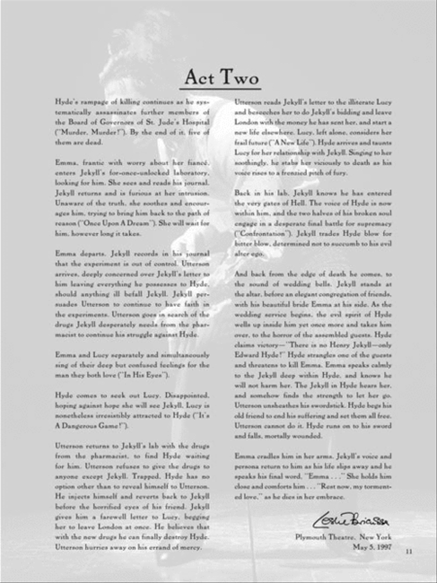 Jekyll & Hyde – The Musical Piano, Vocal, Guitar scores gallery preview page 10