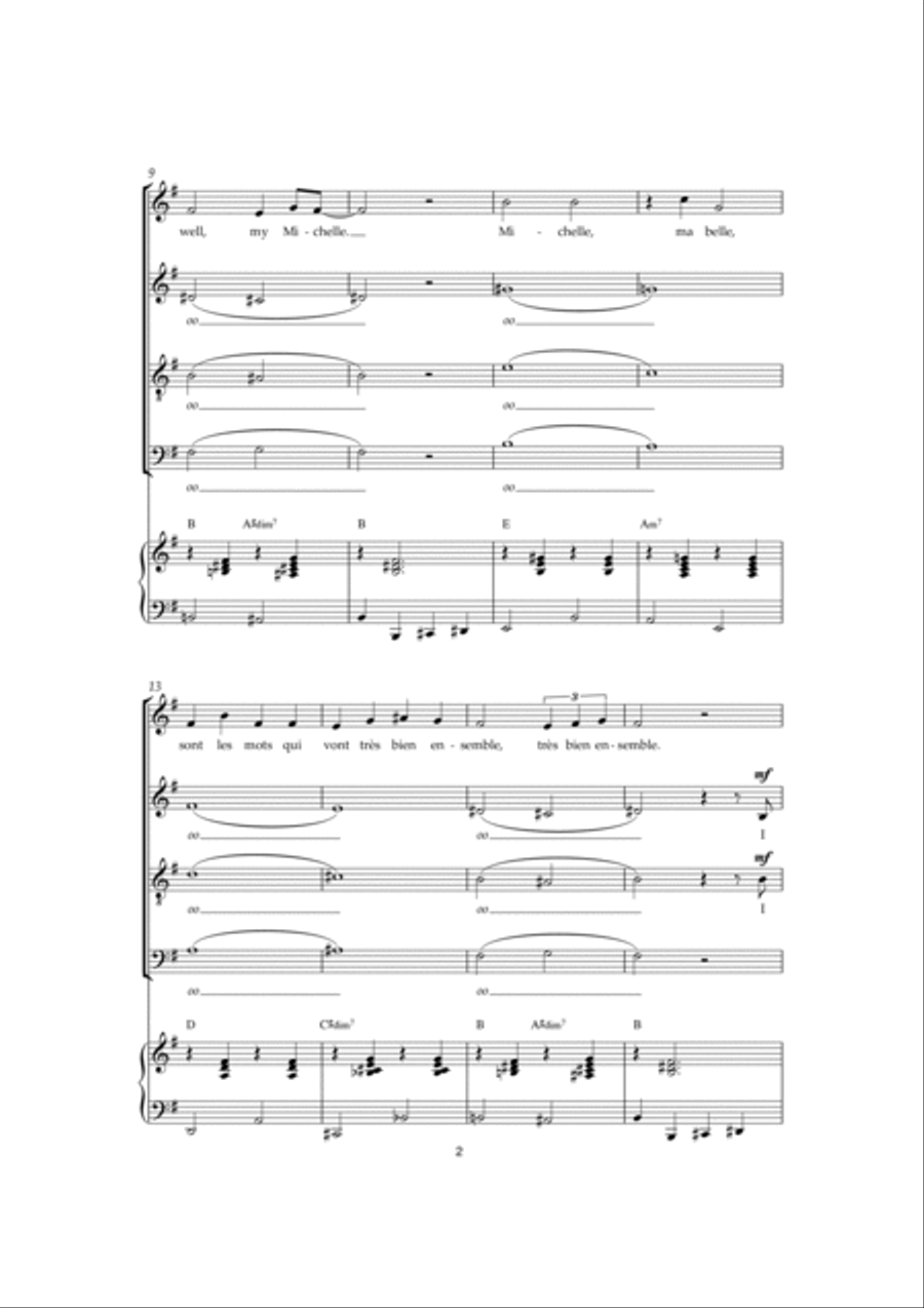 Michelle Michelle 4-Part scores gallery preview page 2
